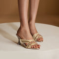 Lustre Gold Heels