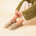 Olive Green Suede Espadrille