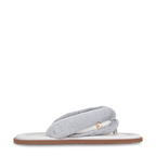 Icy Blue Fuzzy Flats