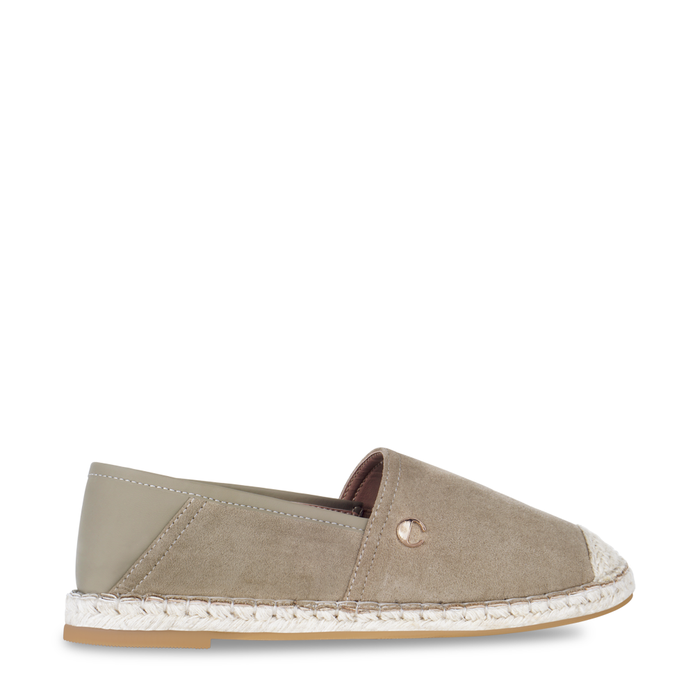 Olive Green Suede Espadrille
