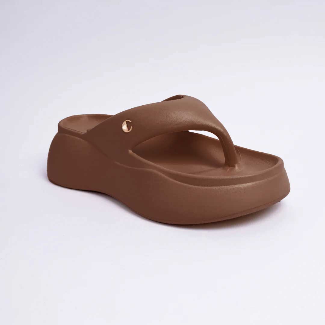 Mocha Mousse Thong Slides
