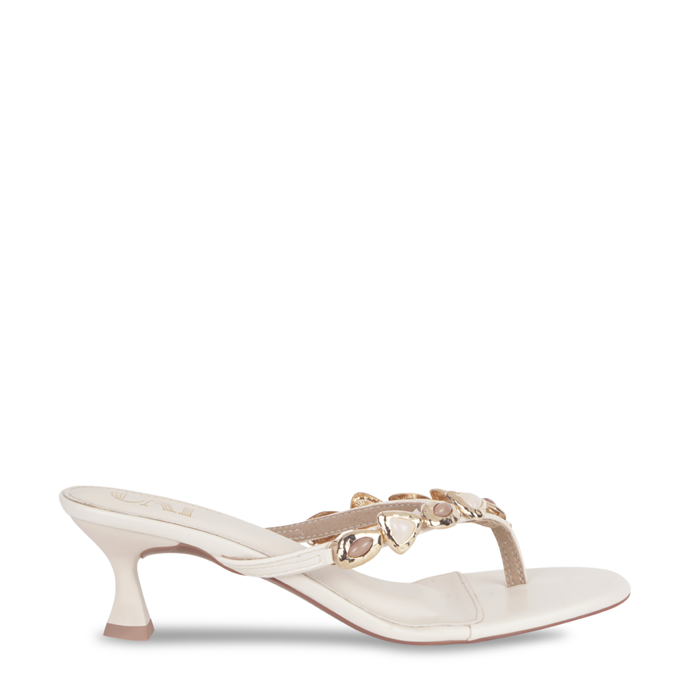 Gemline Thong Cream Heels