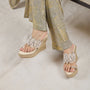 Dazzle Gold Line Toe Wedge