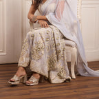 Swirled Silvergold Lift Heel