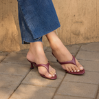Crest Maroon Heels