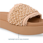 Pearly Jute Lace Slider