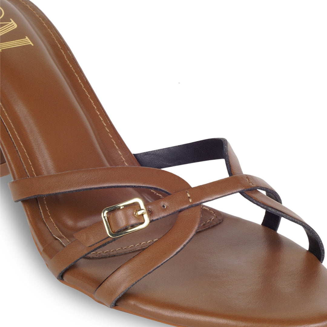 Crossline Tan Heels