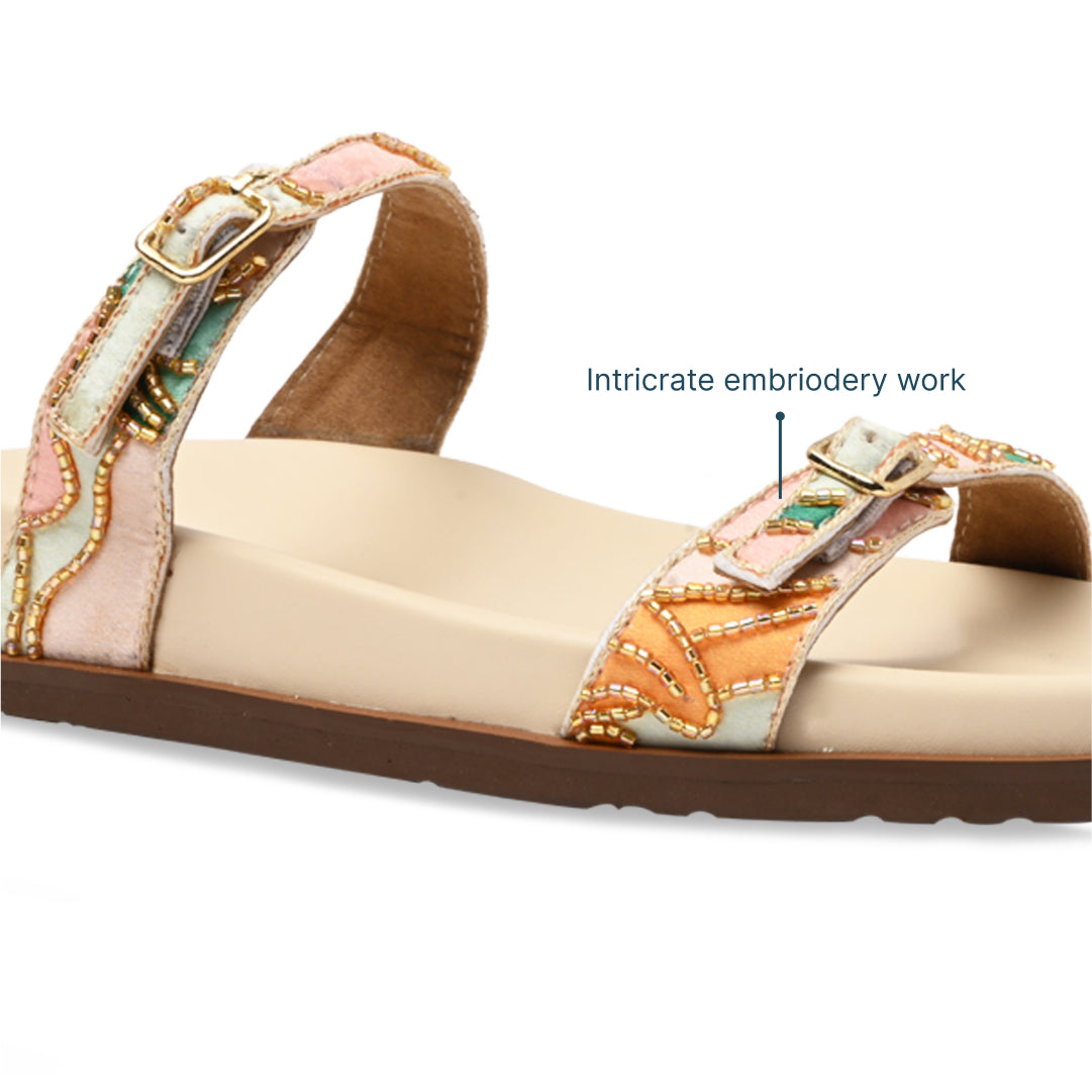 Beaded Bloom Strap Slider