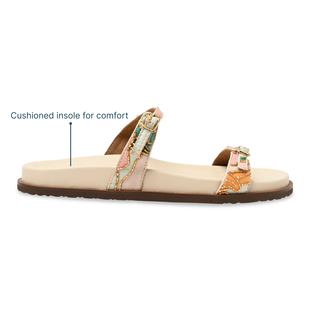 Beaded Bloom Strap Slider