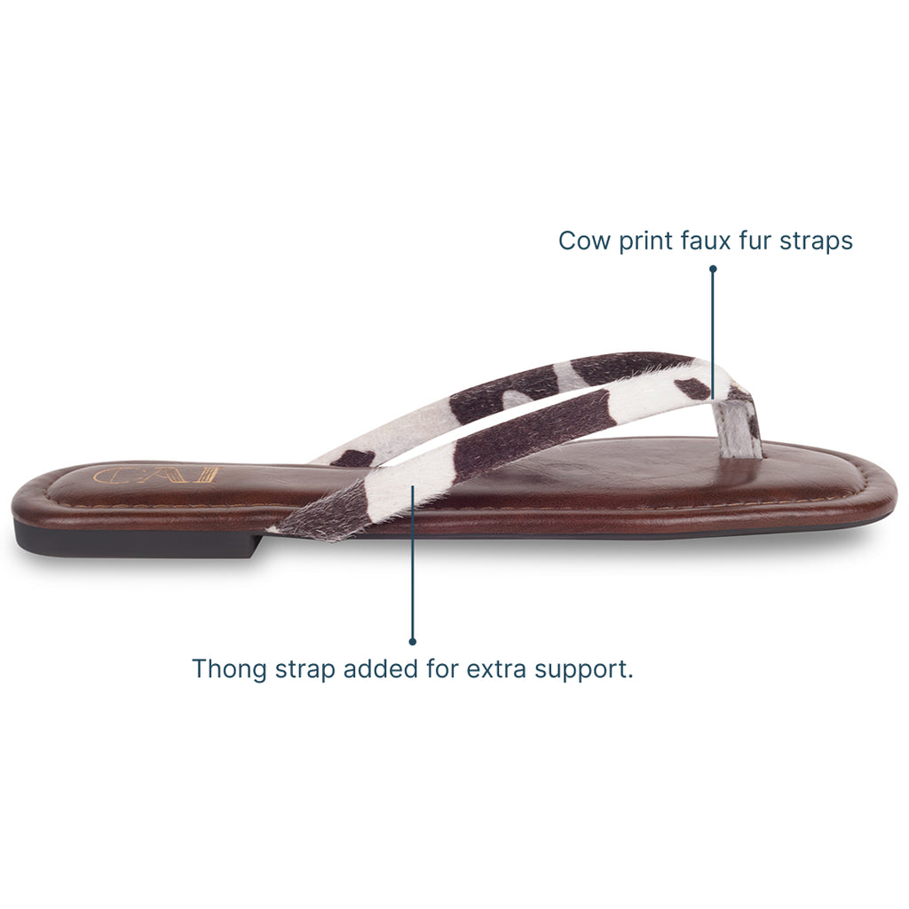 Moo Spot Burgundy Flats