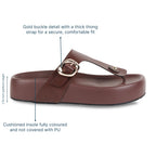 BoldStep Burgundy Thong Platforms