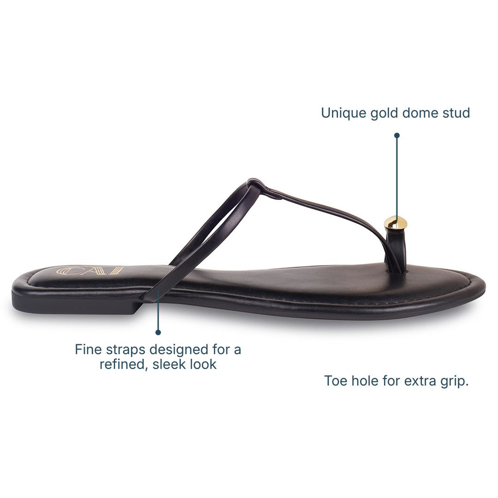 Noor Black Flats