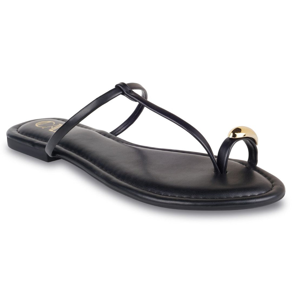 Noor Black Flats