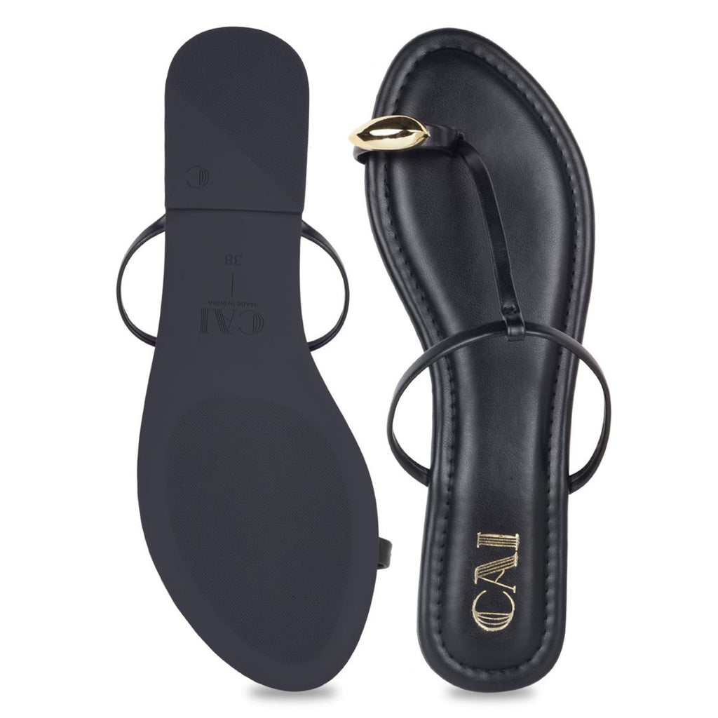 Noor Black Flats