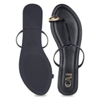 Noor Black Flats