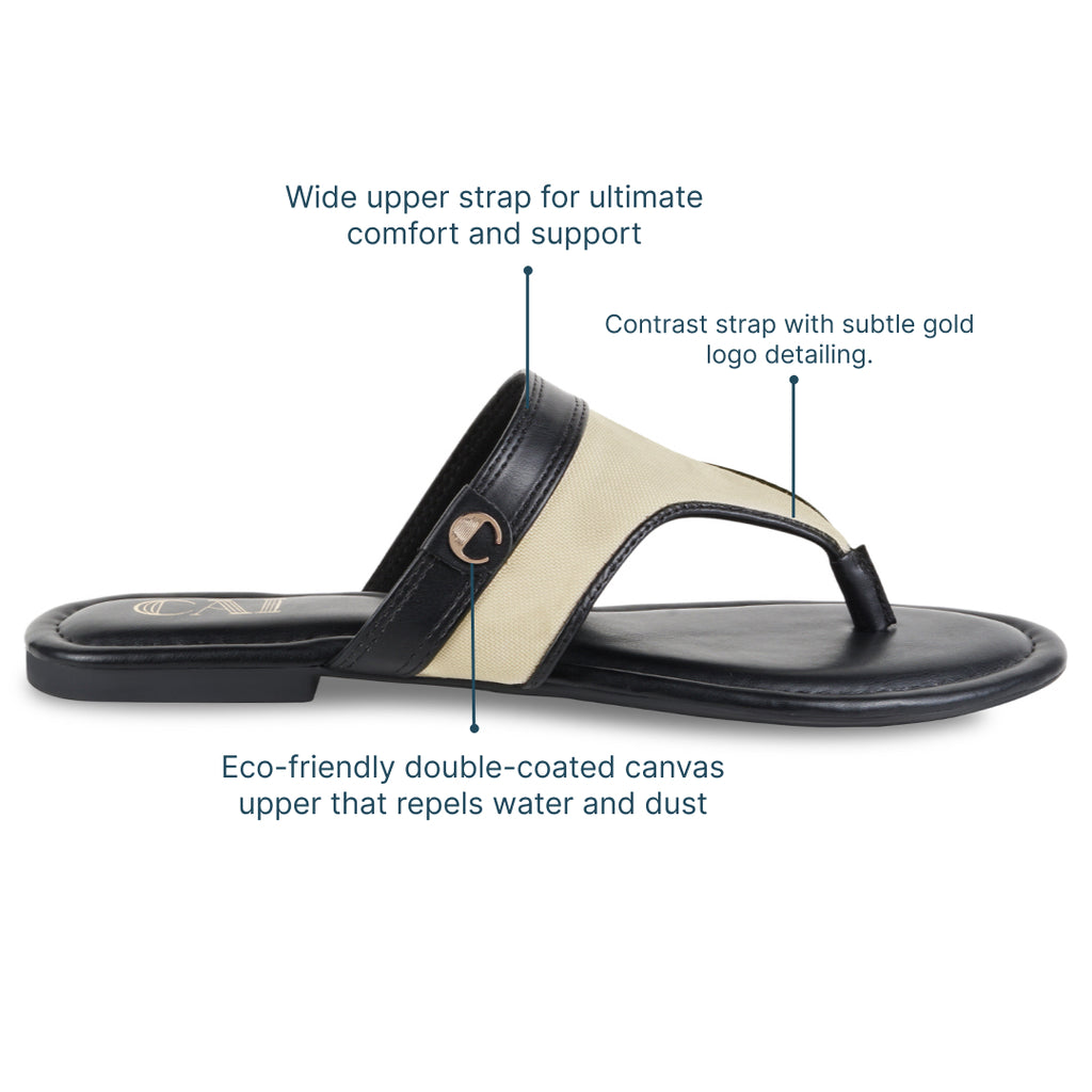 Trine Black Flats