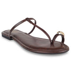 Noor Burgundy Flats