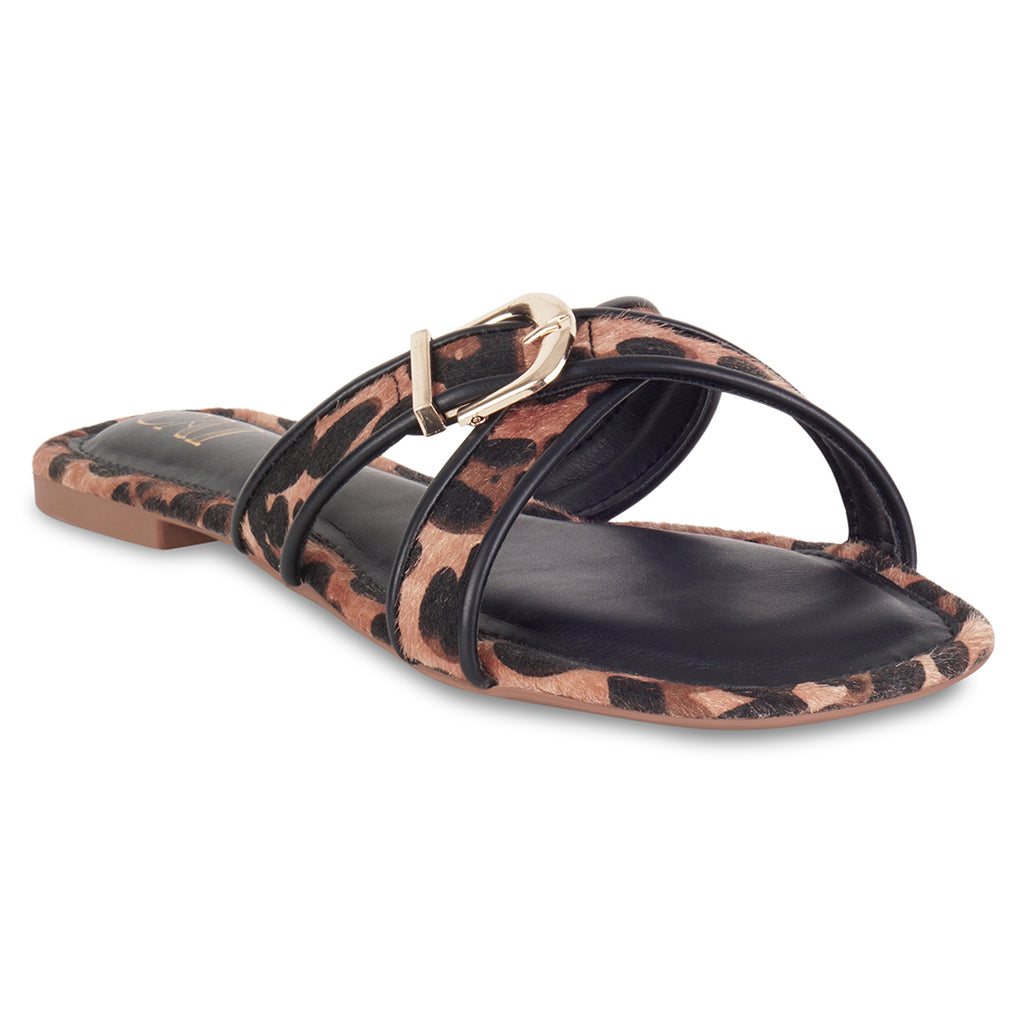 Leo Crossover Black Flats
