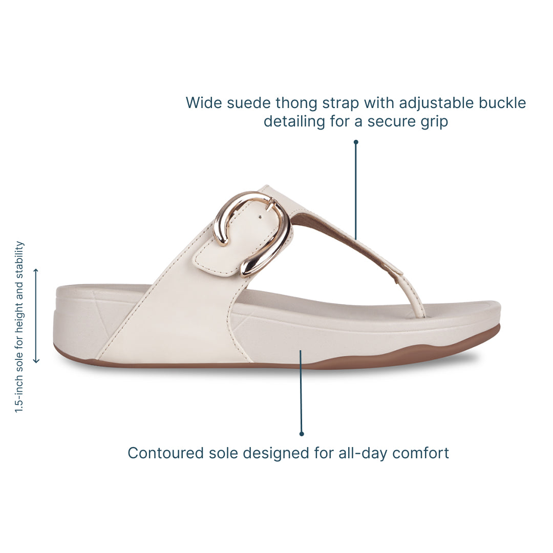 TerraLoop Beige Thong Platform