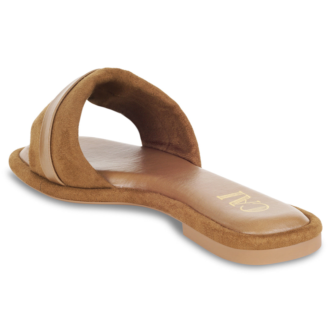 Plush Tan Flats