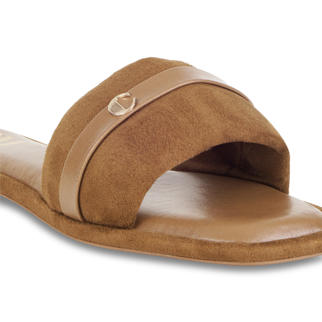 Plush Tan Flats
