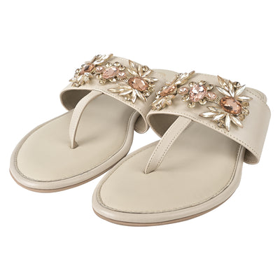 Bejewelled Blossom Flats