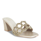 Mosaic Gold Heels