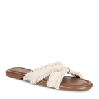 Cream Lacy Flats