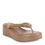 Tress Gold Thong Platform