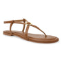 Buckled Tan Strap Flats