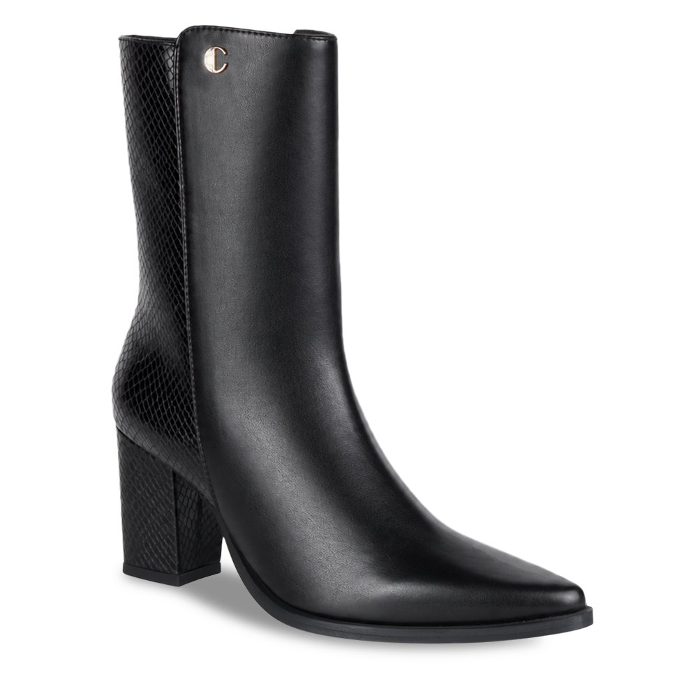 Saddle Black Boots