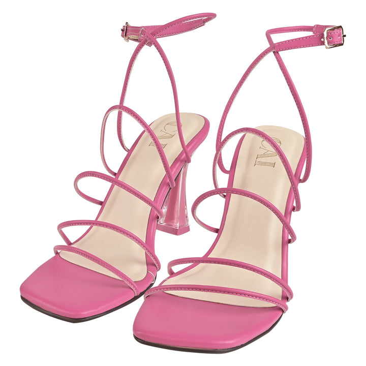 Hot Pink Strappy Heels – The CAI Store