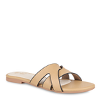 Tan cutout flats