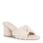White Ruffled Heels