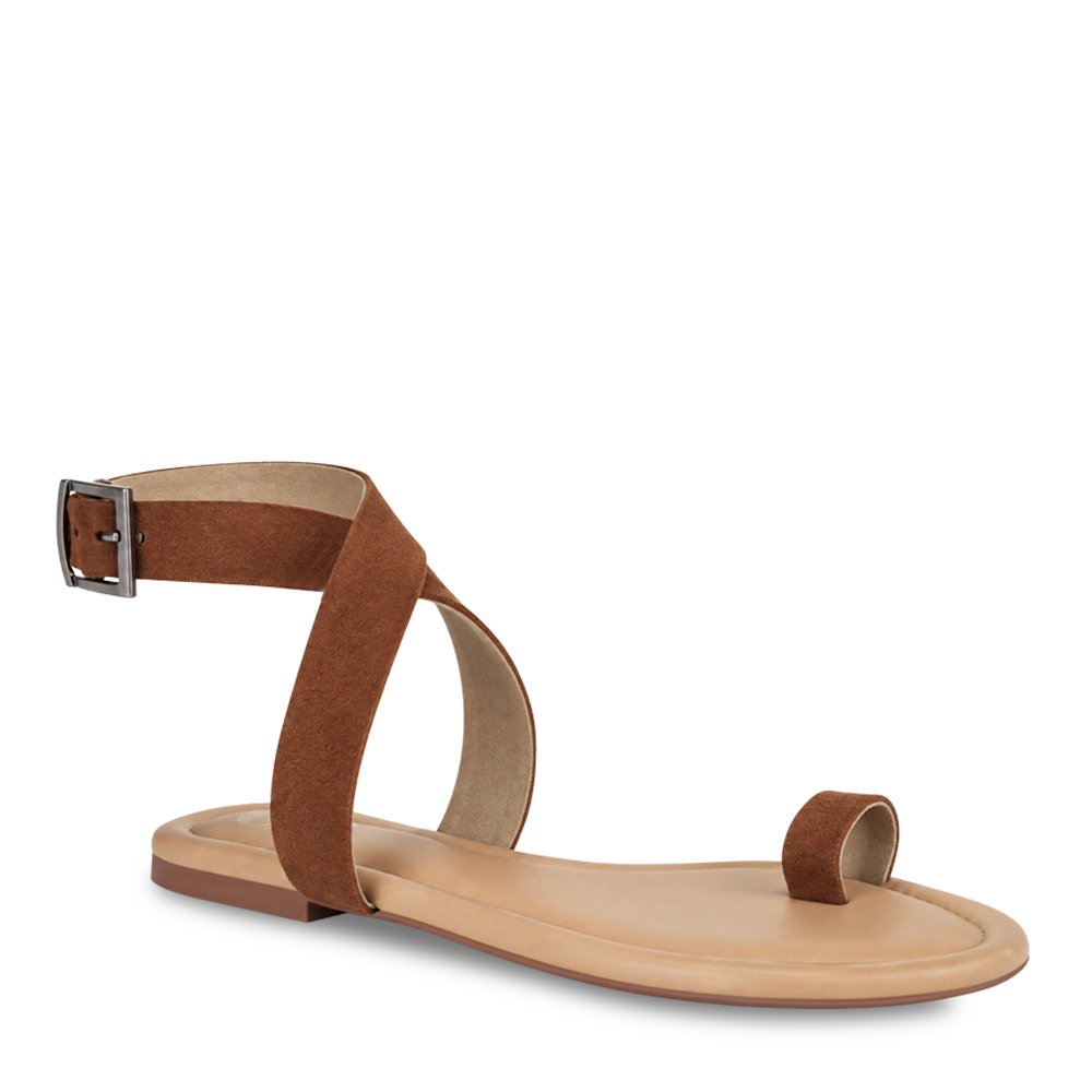 Brown Toe Loop Sandals