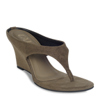 Cindy Suede Olive Wedge