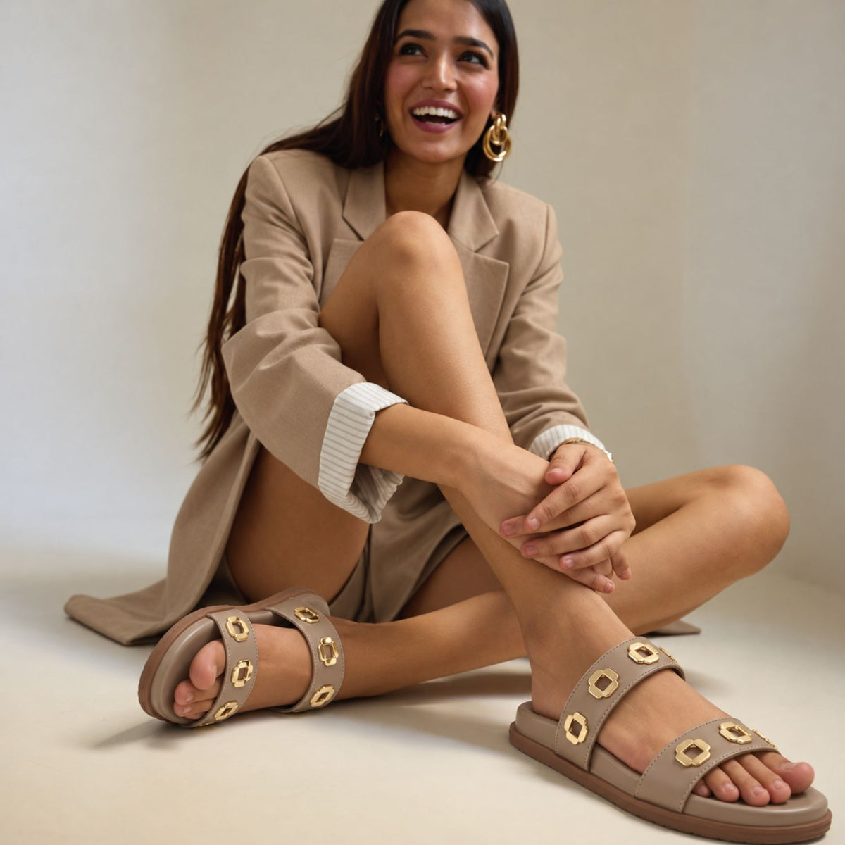 Hexa Beige Sliders