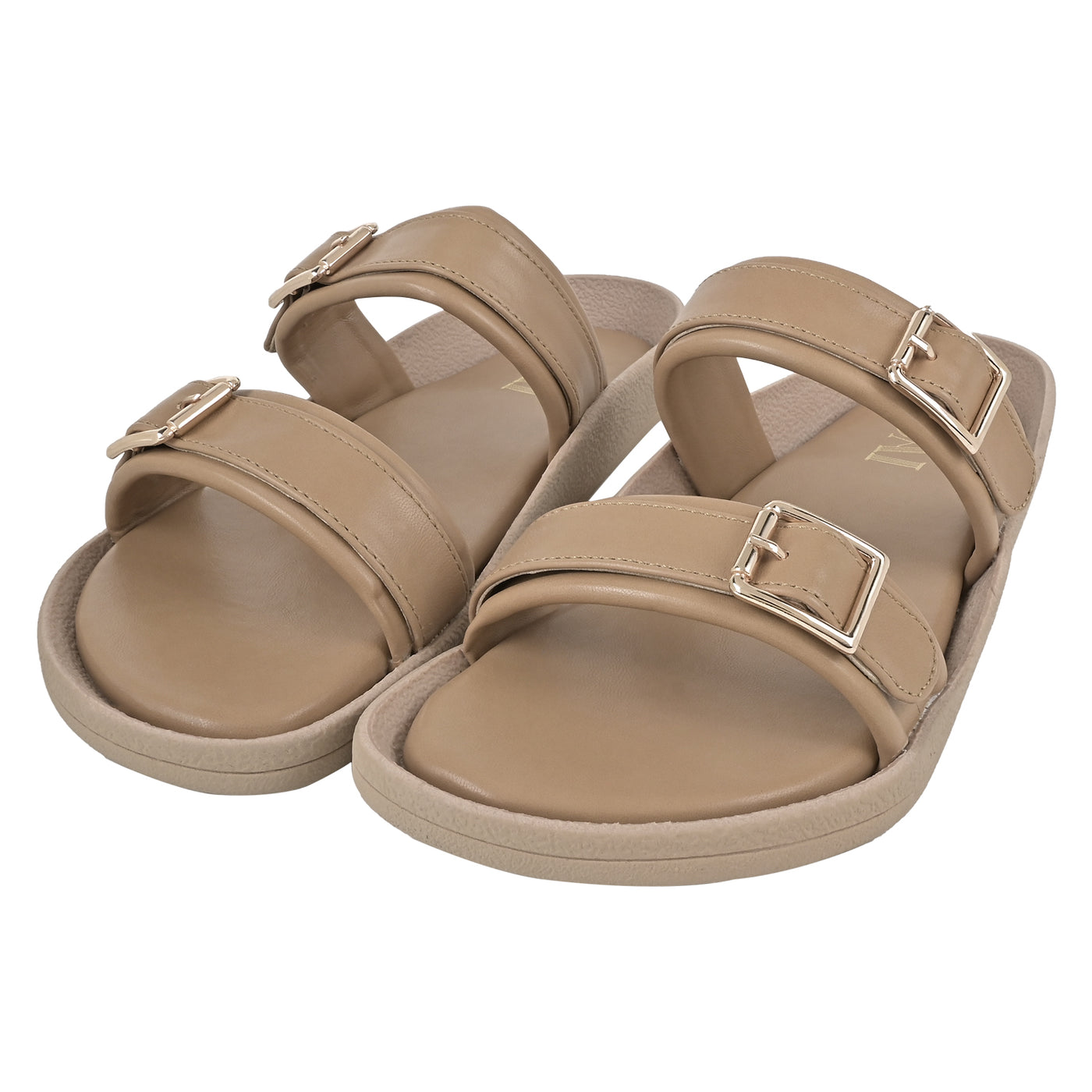 Nude Two Strap Slides