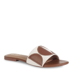 Geometric canvas tan flats