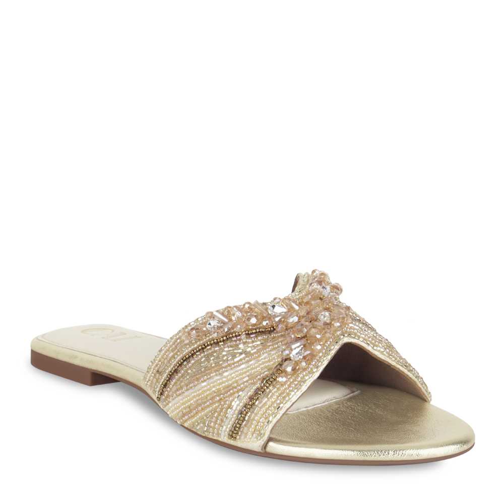 Lustre Gold Flats