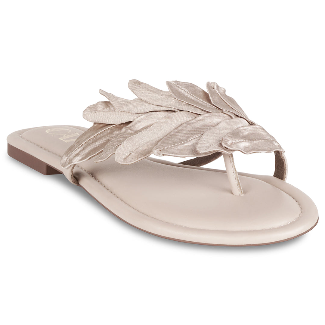 Leaf Beige Flats