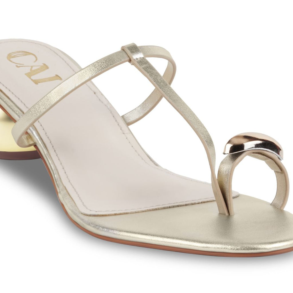 Noor Gold Heels