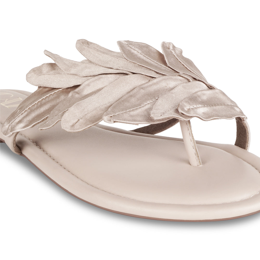 Leaf Beige Flats
