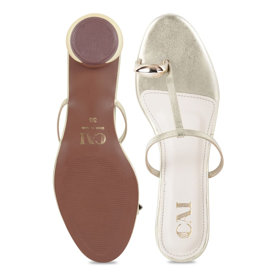 Noor Gold Heels
