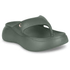Olive Green Thong Slides