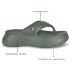 Olive Green Thong Slides