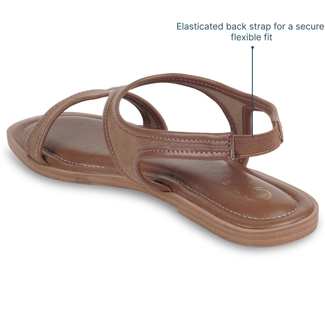 Velo Slingback Tan Flats