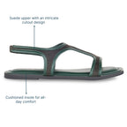 Velo Slingback Olive Flats