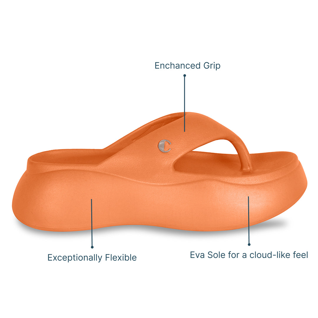 Orange Candy Thong Slides