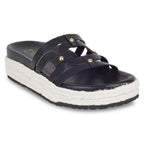 Geometric Jute Black Platforms